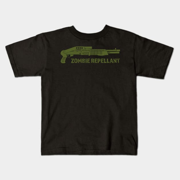 Zombie Repellent - Zombie Zombies Kids T-Shirt by fromherotozero